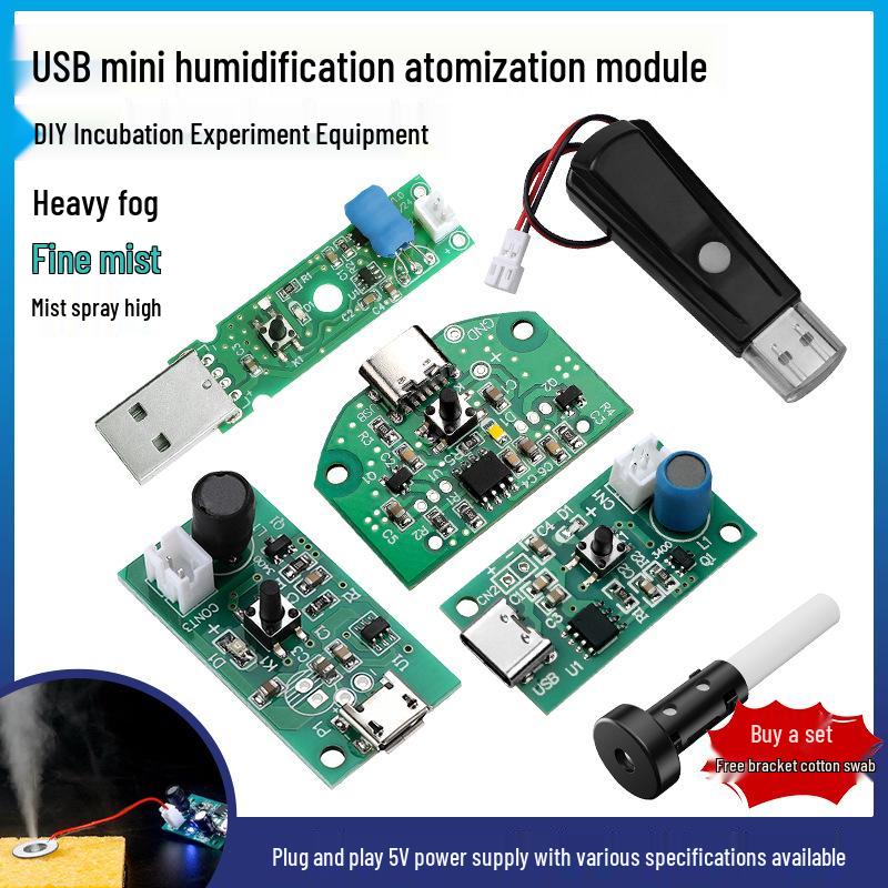 5V USB Humidifier Module: Electronic Atomizer & DIY Hatching Equipment with Integrated Circuit Driver.