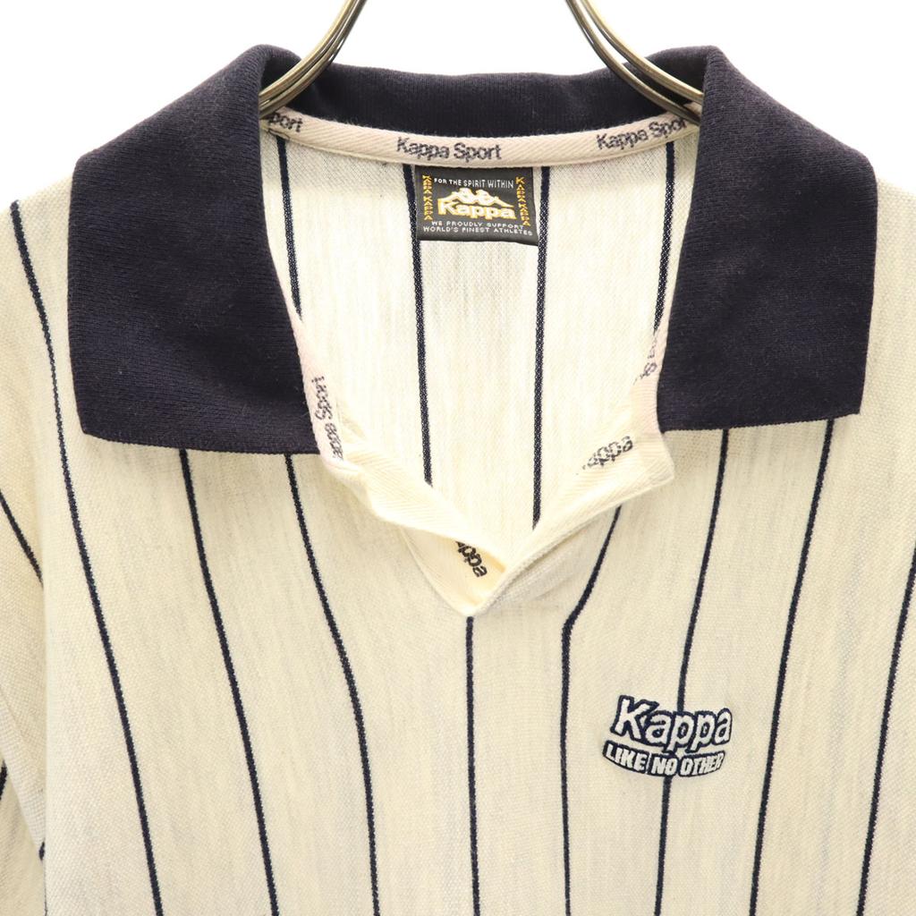 Kappa Kurzarm-Poloshirt L Elfenbein System Herren Gebraucht