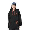 Li Ning Sports Lifestyle Serie Musterbesticktes Einfarbiges Kapuzen-Pullover-Sweatshirt Damen Sweatshirt Schwarz AWDS372-3