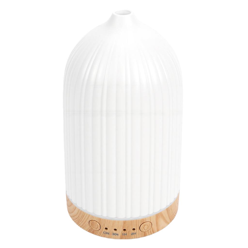 200ML Essential Oil Diffuser Portable Aromatherapy Diffuser Silent Humidifier with Wood Grain Base 7 Color LED Lights