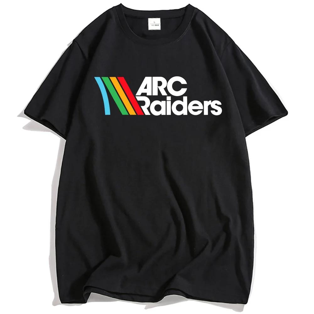 Spiel ARC Raiders Druck T-Shirt Rundhals Kurzarm Baumwolle Herren T-Shirts Unisex Streetwear Locker Lässig Herren Damen T-Shirt Tees
