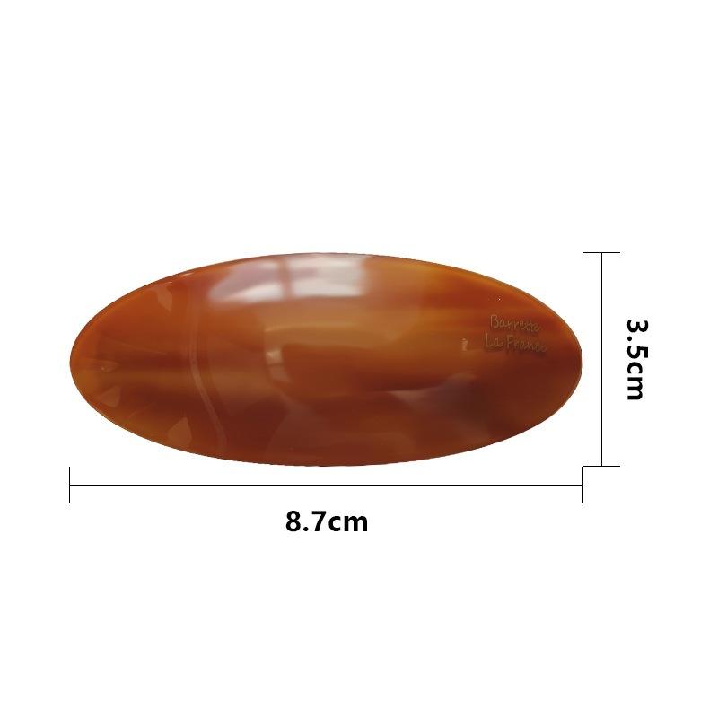 1 Pieza Pinza para el Cabello Geométrica Ovalada de Tamaño Grande Tocado Pinzas para el Cabello de Acetato Para Mujeres Pinza Francesa Accesorios para el Cabello Elípticos Brillantes