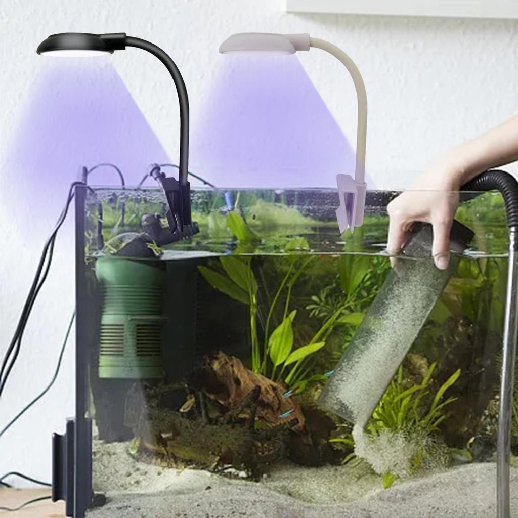 LED Aquarium Aufsteckleuchte Leuchten USB Süßwasser 360 Grad drehbar Aquatisch Energiesparend Fischbeckenleuchte