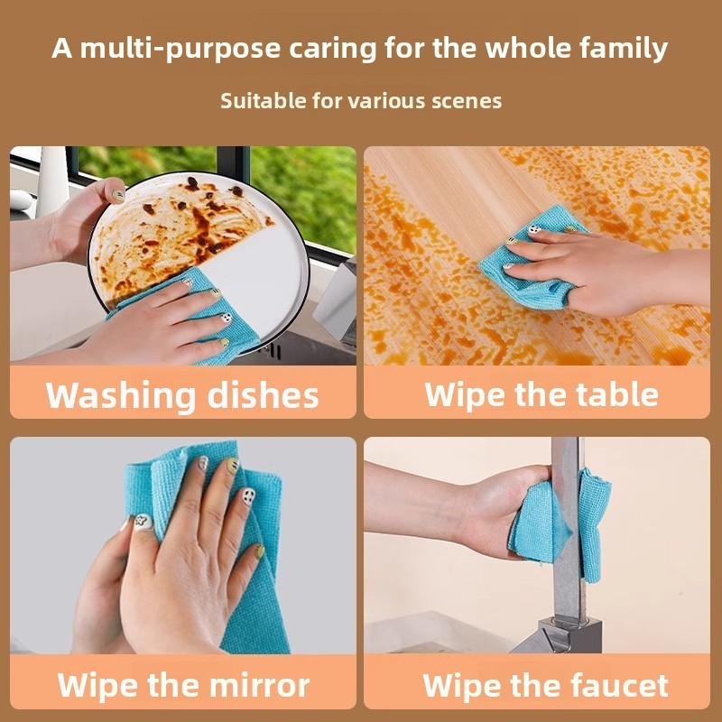 Lingettes Jetables de Cuisine Ménagères Extractibles Sèches et Humides Paresseuses