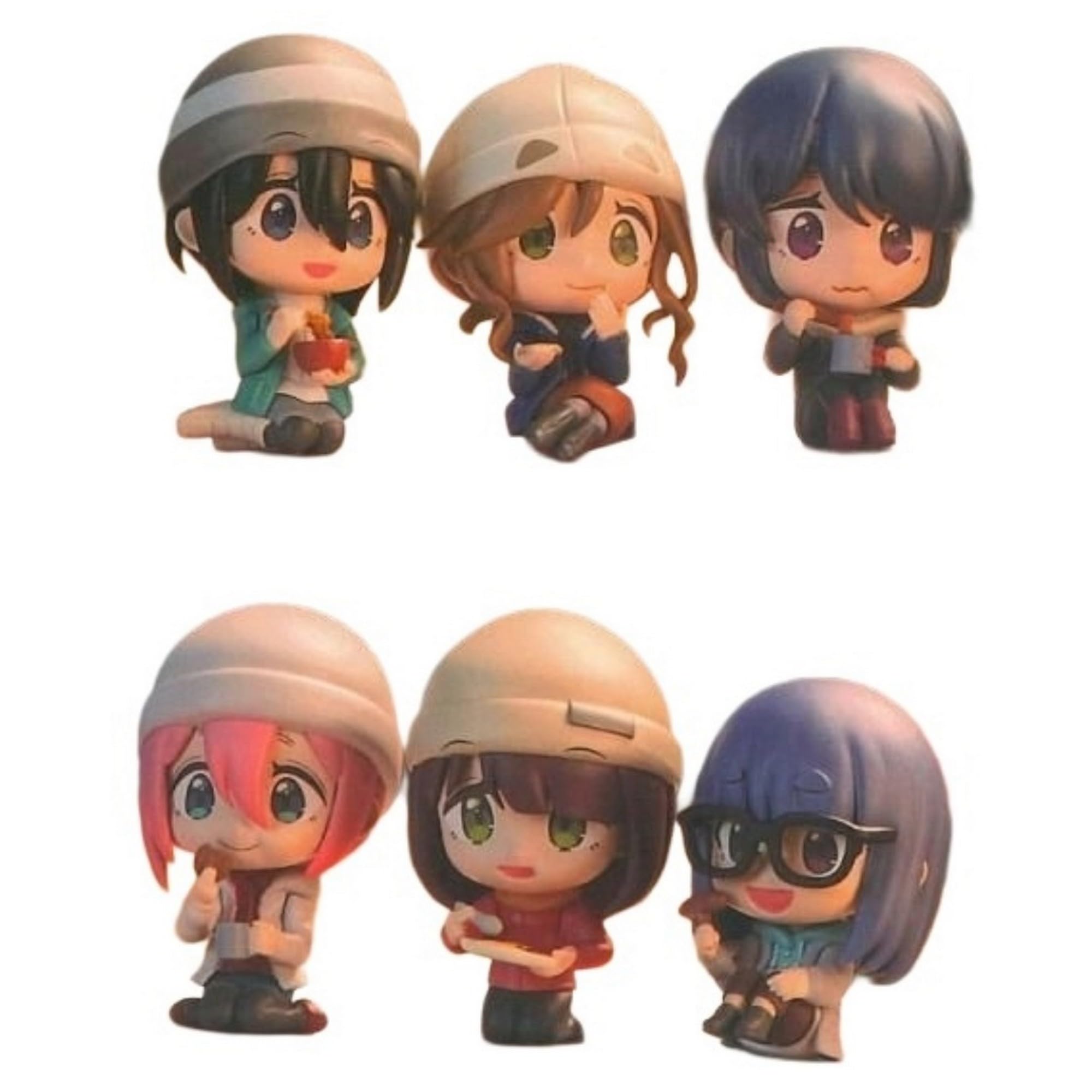 

Bushiroad Creative Yurucamp SEASON 3 Collection Figure RICH Camp Meal Edition x Complete Set of 6 Figures, Gachapon Capsule Toy