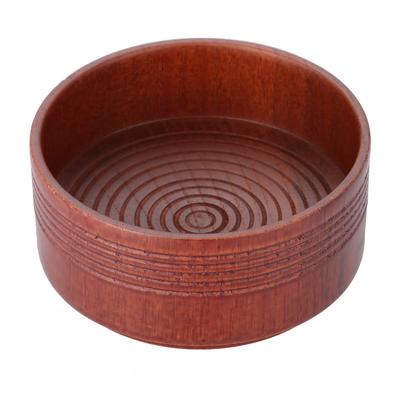 Bol à savon de rasage en bois, tasse, outil naturel pour homme, rasoir, mousse nettoyante, rond