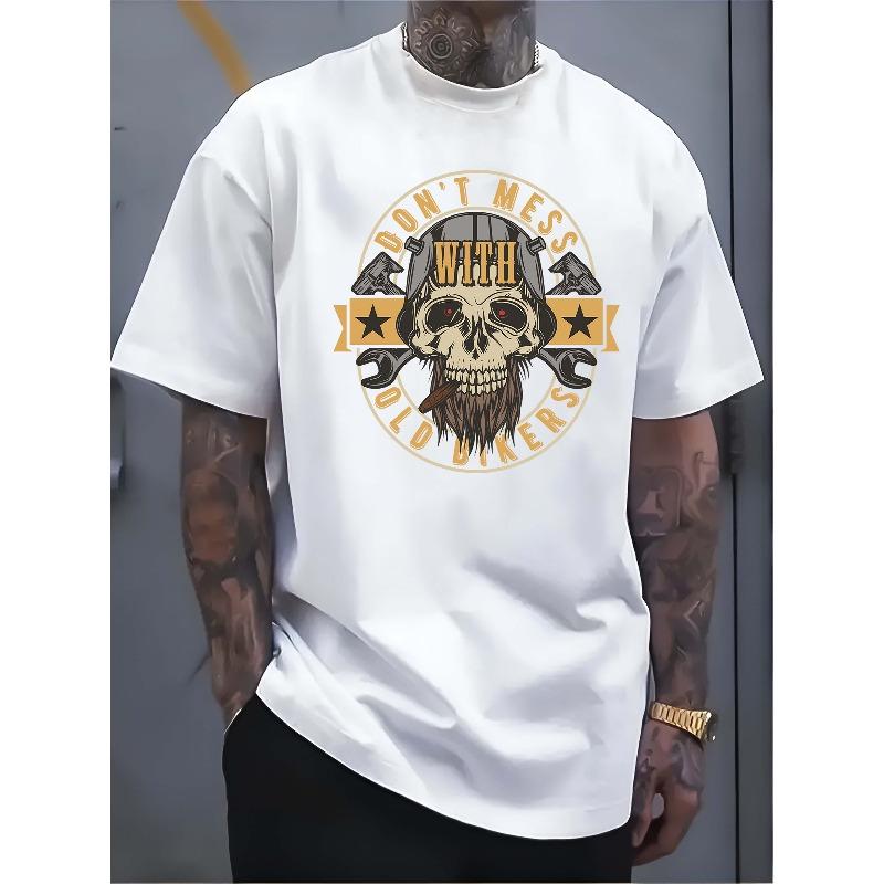 

European sizes Men s White T - shirt: Vintage Vibes: Oldtimer Guardian Tee 4XL