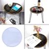 Diy Crystal Epoxy Mold Large Stool Desktop Epoxy Mold with Trapezoid Shaped Foot Desktop Epoxy Mold for DIY Crafts