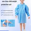 Children's Disposable Science Experiment Coat - Non-woven Protective Coverall for Painting and School Activities