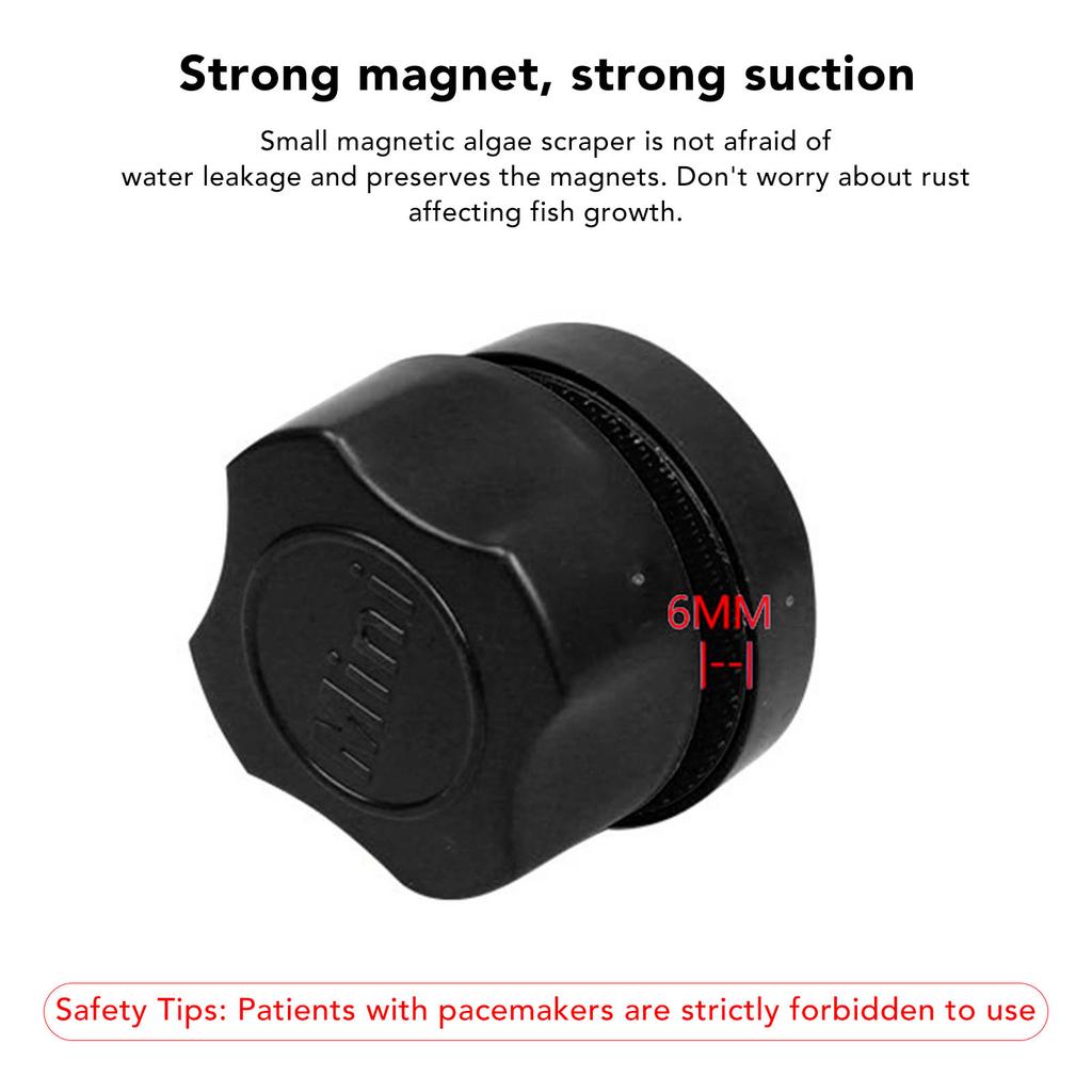 Aquarium Magnetic Algae Scraper Ergonomic Small Magnetic Glass Cleaner for Fish