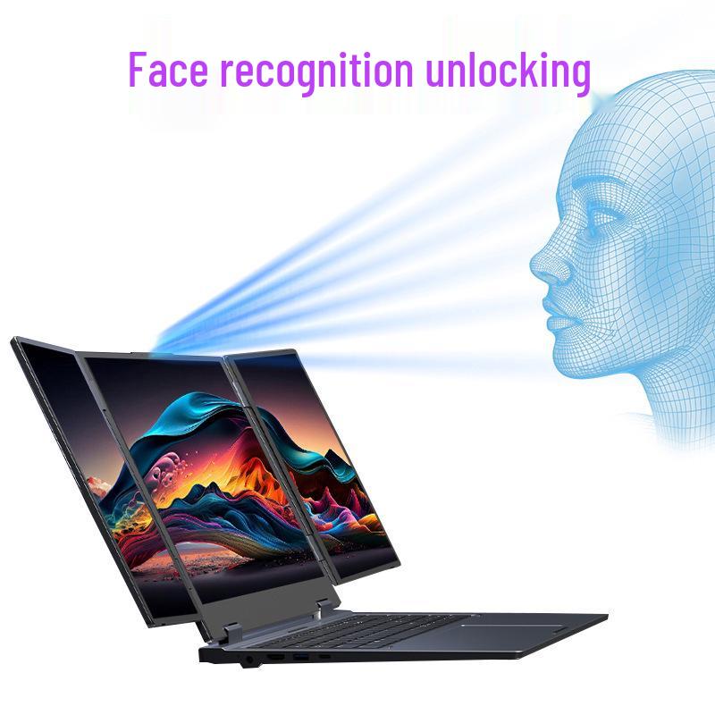 Three-Screen Foldable Laptop for Stock Trading, Business & Office - Core i7-1260P