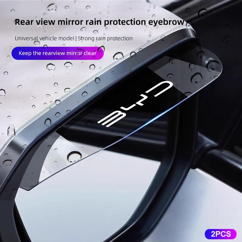 Car Rearview Mirror Rain Eyebrow Sticker Rainproof Cover For BYD Atto 3 Yuan Plus Han Tang EV F3 E6 Dmi Song F0 Qin Pro G3 Ea1