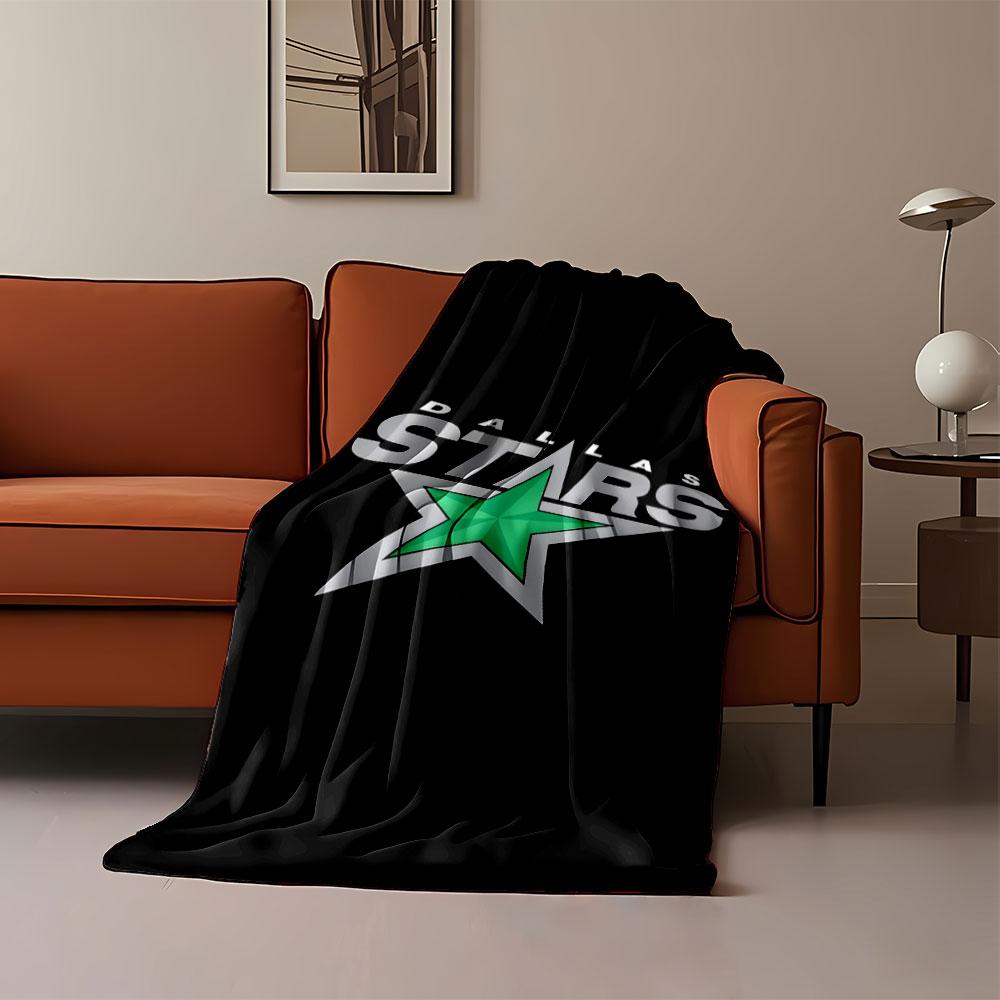 Dallas Stars Logo Blanket Print Blanket Soft and Cozy Perfect for the Living Room Bed Sofa or a Nap,gift