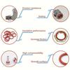 279pcs Circular Rubber Rubber O-Ring  Car Auto Seal Repair, Hydraulic Systems, Plumbing Repairs