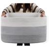 Super Large Blanket Basket Rectangle Woven Baskets for Storage Cotton Rope For Living Room Toy Basket with Handle