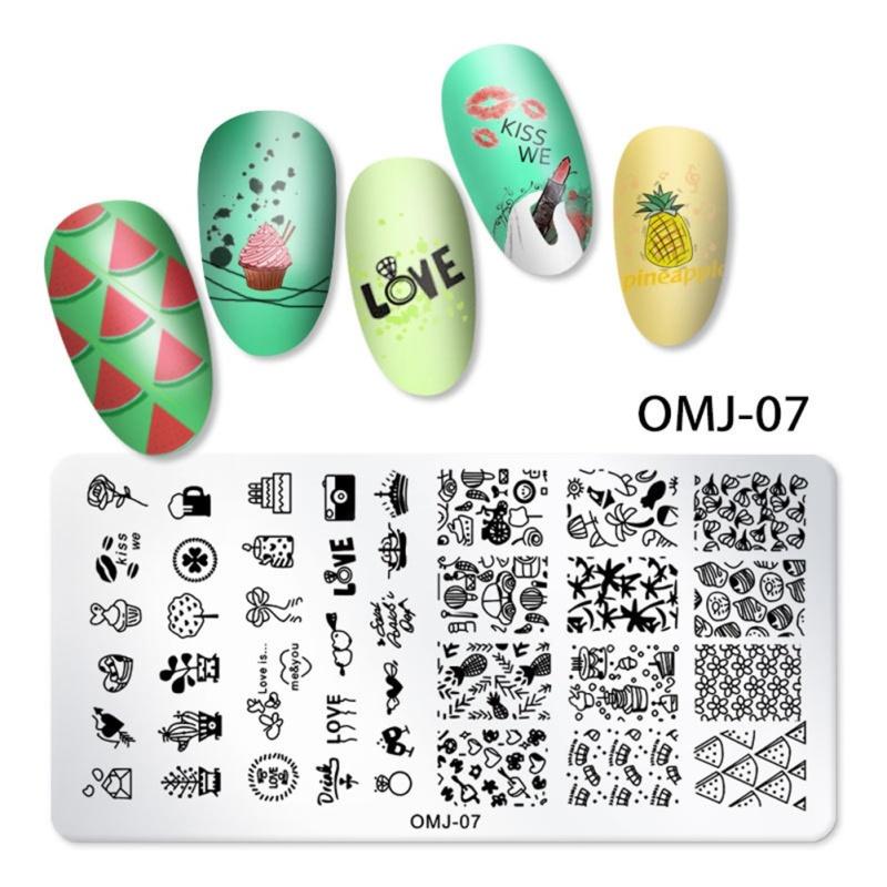 Nail Stamping Template Christmas tree butterfly Design Manicure Art Image Print Plate