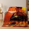 2026 Top Gun Tom Cruise Kampfflugzeug Zeichen Kunst Flanelldecke, Gemütliche Weiche Überwurfdecke für Zuhause Schlafzimmer Bett Sofa Picknick Büro Abdeckung