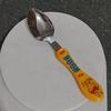 Cartoon Stainless Steel Thickened Oval Rice Spoon for Baby Training - Korean Style Portable Tableware