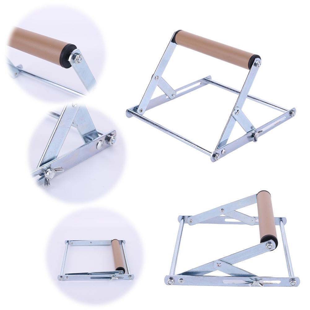 Adjustable Cutting Machine Support Frame Cutting Machine Material Rack Stainless Steel Tripod Auxiliary Support Bracket Foldable