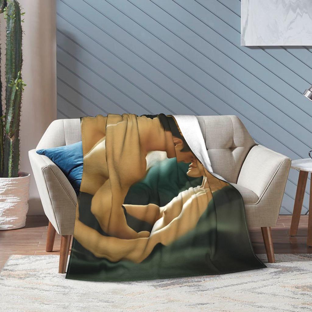 Heated Rivalry Movie Knitted Blankets Fleece Throw Blanket Bed Sofa Decoration Soft Warm Bedsprea