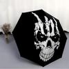 1pc Skull Hand Automatic Open 8-Rib Windproof Umbrella, Travel & Commuting, Suitable for All Seasons, Lightweight Portable,042