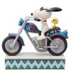 JIM SHORE Snoopy & Woodstock Riding Bike 6014347