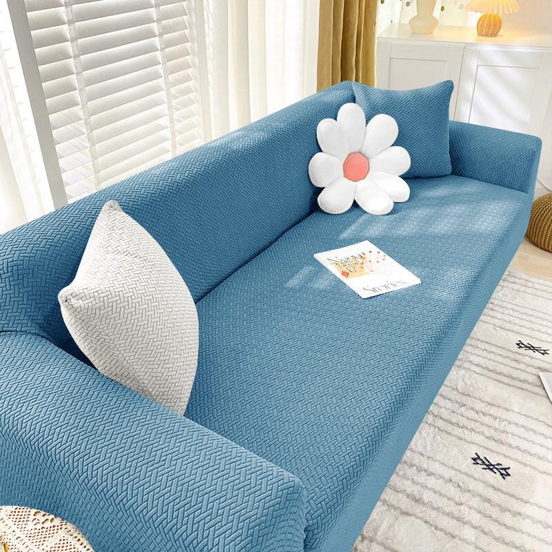 Handun Elastic Jacquard T-Shape Sofa Cover
