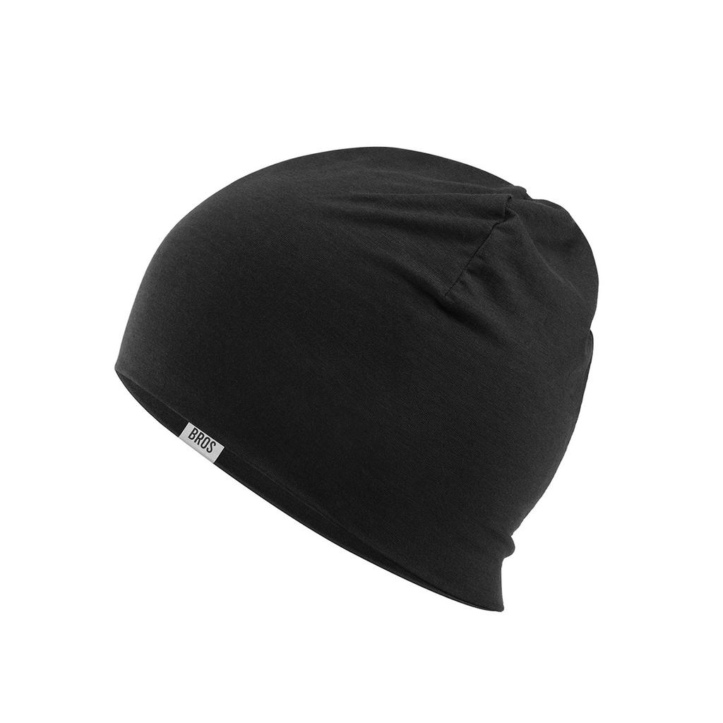 Sports Cap for Cycling and Running Made of Wool and Tencel Fiber, One Size Fits All - Black