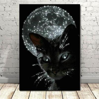 Volle 5D Diy Diamant Malerei Schwarze Katze Diamant Stickerei Kreuzstich Kits Home Decor Handgemachte Geschenke
