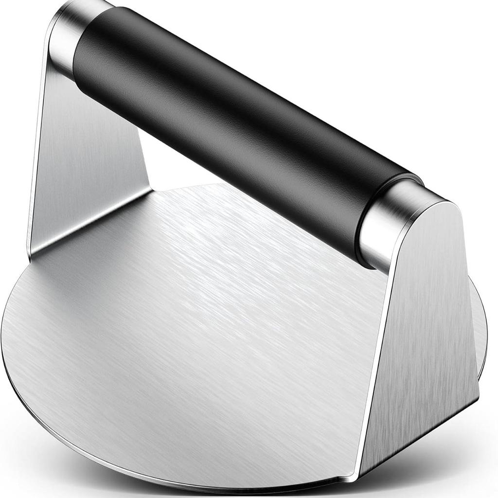 Stainless Steel Meat Patty Presser - Manual Hamburger Press & Scaled Kitchen Tool