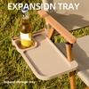 1Pc Outdoor Camping Chair Side Storage Tray Recliner Chair Tray Camping Accessories Folding Universal Cup Holder Tool
