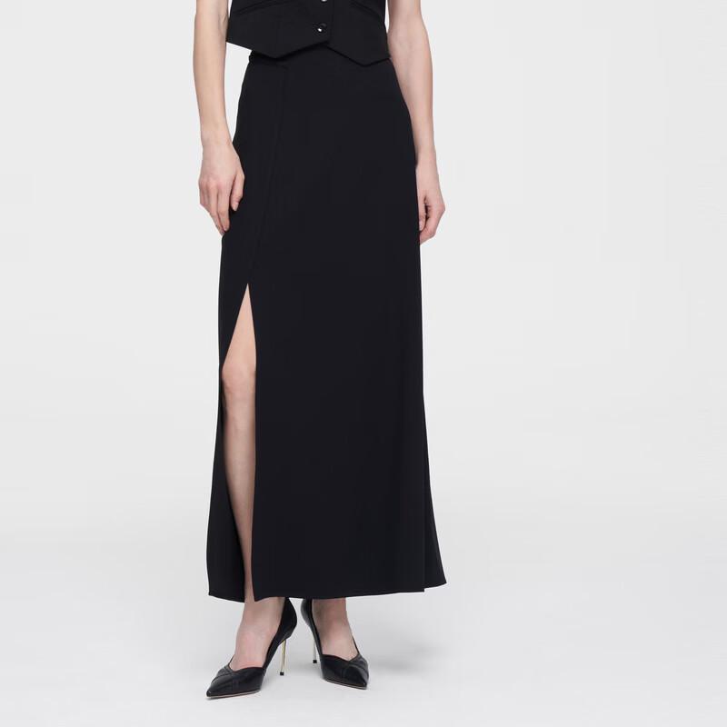 ELLASSAY A-Line Midi Skirt L