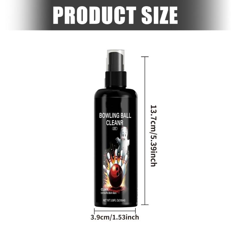Professional Strength Bowling Ball Cleaner Sprays Cleaning Solution Comes With Absorbent Towel Perfect For Evening Game