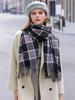 Fashion  Winter Scarf Women Men Imitation Cashmere Preppy Plaid Warm Scarve Pashmina Mujer Female Foulard Bufanda Wrap Shawl
