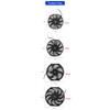 7/9/10/12 Inch Universal Slim Fan Push Pull Electric Radiator Fan Air-Sucking Type Cooling & Mounting Kit 12V 80W 2100RPM