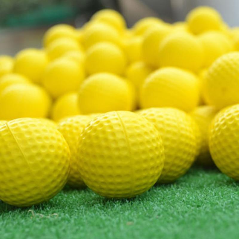 Žluté PU golfové míčky Vnitřní Domácí Kancelář Zahrada Trénink Bezpečné Měkké Golfové Míčky Rodinná Zábavná Hra Trénink Sport Dárek Chlapec Dívka ZYF