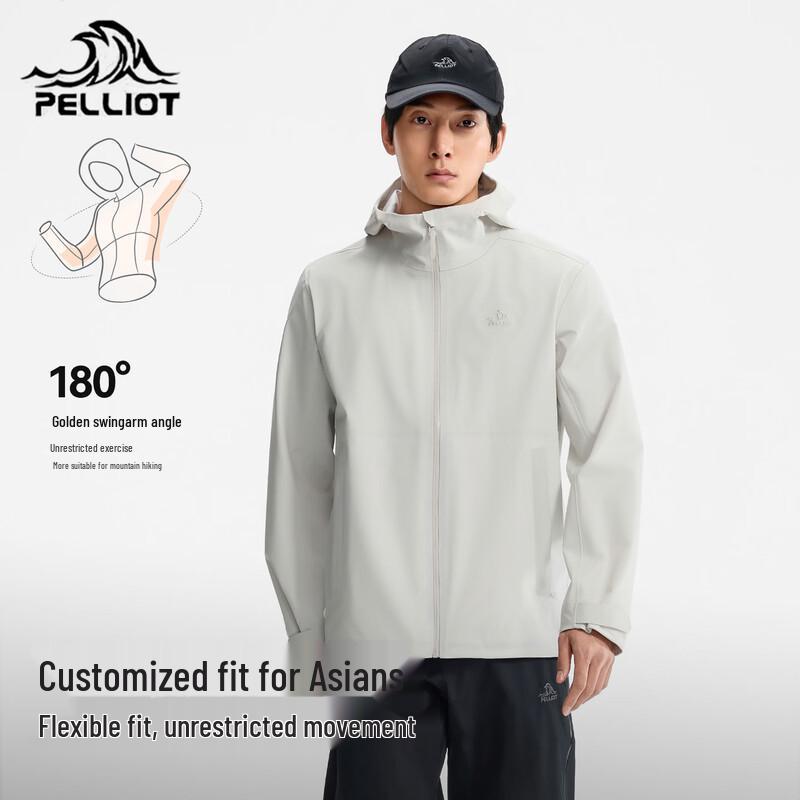 

Pelliot Men s 3L Lightweight Windproof Hardshell Jacket L