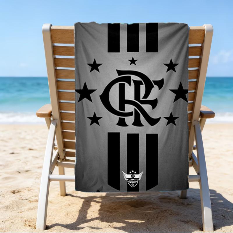 Flumi-nense Crest Wings Printed Beach Towel, Super Soft Microfiber, Perfect Gift Birthday, for Pool, Beach, Travel, for family and friends