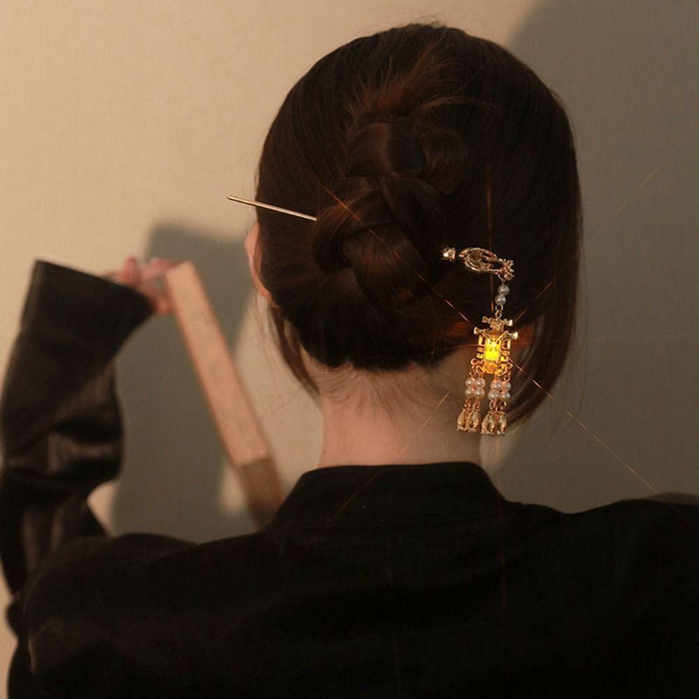 Hairpin Pearl Ancient Style Hairpin Chinese Style Headwear Girl Hair Accessories Hanfu Hair Sticks