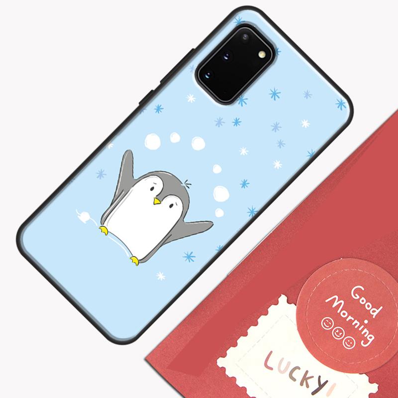 Cute Penguin Pattern Phone Case For Samsung Galaxy S26 S25 Ultra S20 S21 S22 S23 S24 S10 Plus S25 FE Cover Shell