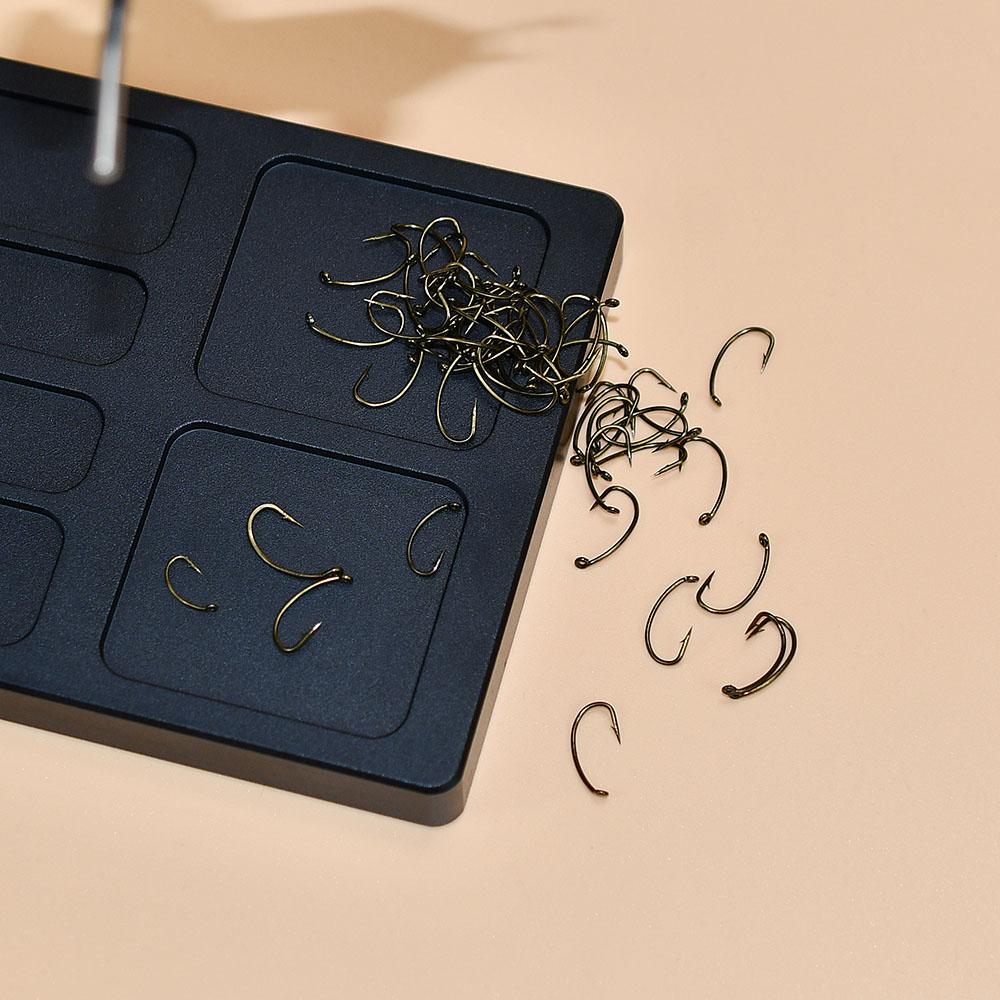 MNFT 100PCS High-Carbon Steel Dry Fly Hooks Fishing Hook Nymph Scud Midge Caddis Shrimp Fly Tying Hooks