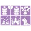 Stencil for Children Once Upon a Time 14x14 Cm 6 Pieces