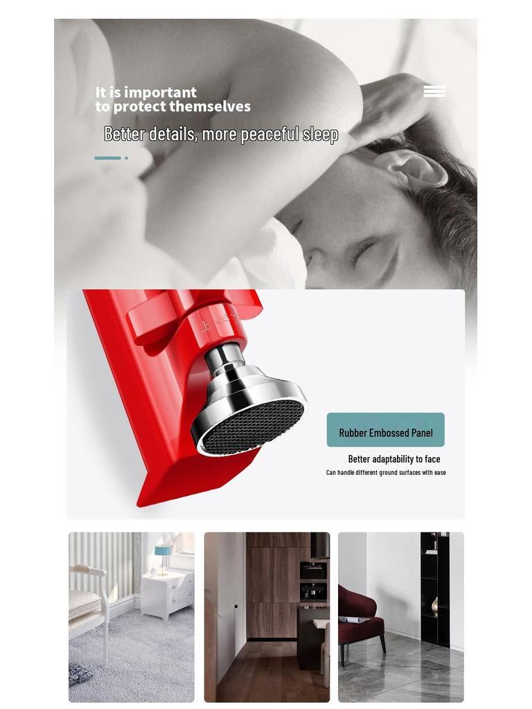 Diebstahlschutz Türstopper Alarm: Sicherheitsvorrichtung für Zuhause, Hotel, Mietsicherheit