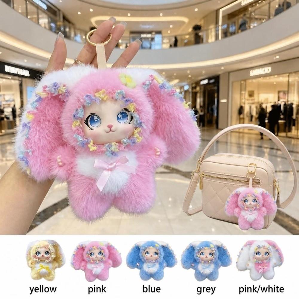 Soft Lori Rabbit Pendant Plush Bunny Plush Decoration Cute Vinyl Doll Keychain For Kids