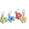 Creative Colorful Bright Irregular Flower Keychain DIY Bean Pendant Versatile Bag Pendant Decoration Gift
