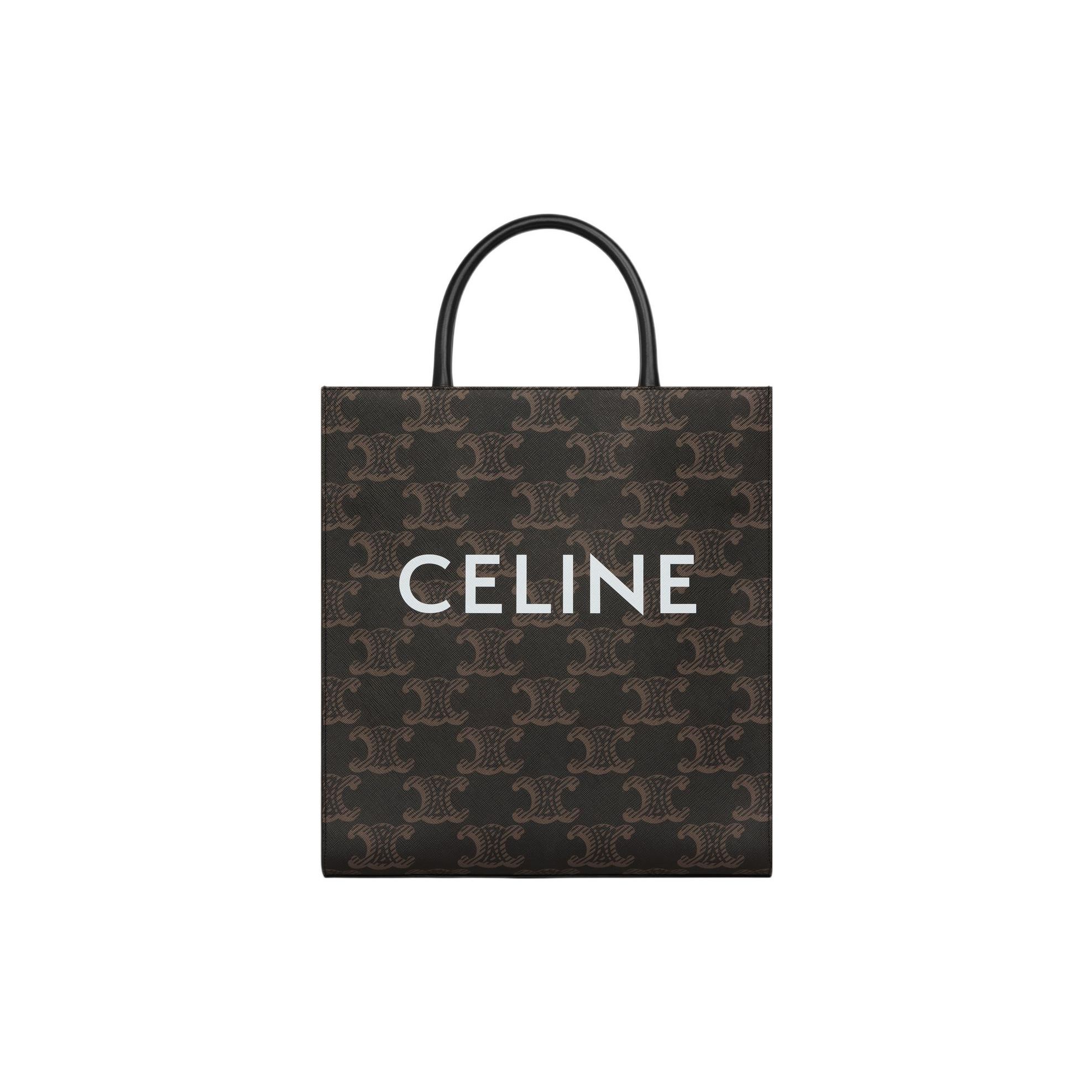 

Celine Logo Print Adjustable Detachable Shoulder Strap Canvas And Calfskin Trimmed Tote Bag Men Tote Bags Black 194432EJG-38SI Basic Set (Bag+Dust Bag)