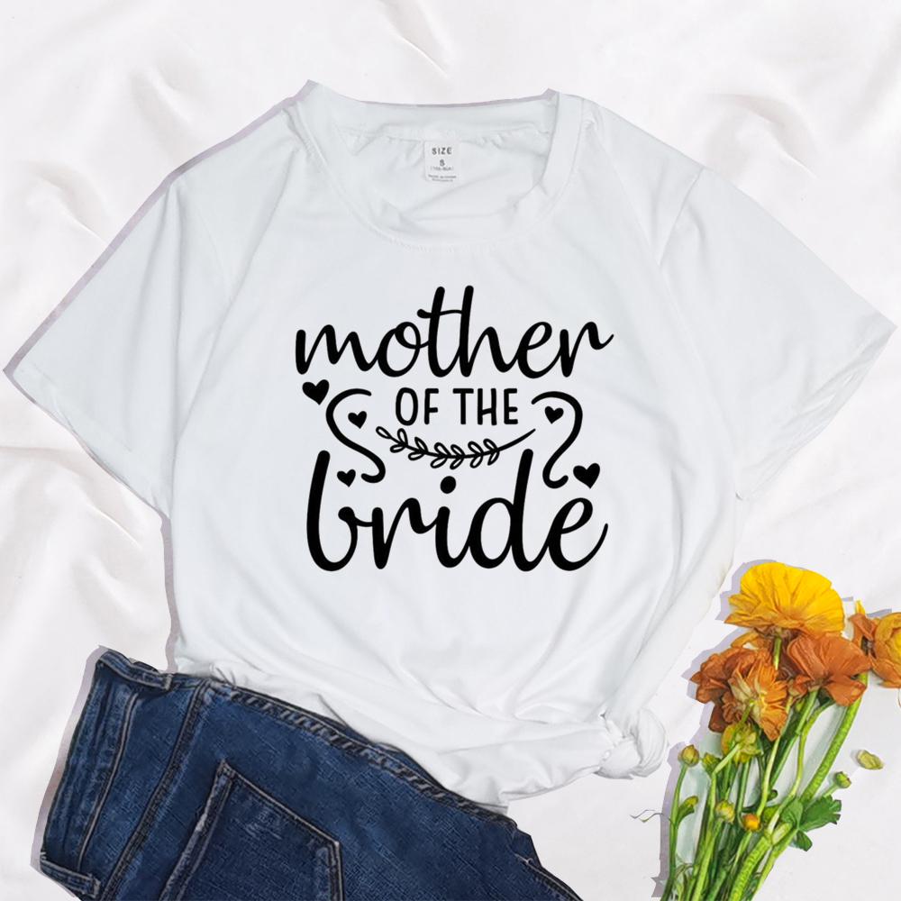 

Team Bride Bachelorette Wedding Party Women Evjf Tee Shirt Casual Women Basic O-collar Pink Short Sleeved T-Shirt Girl S