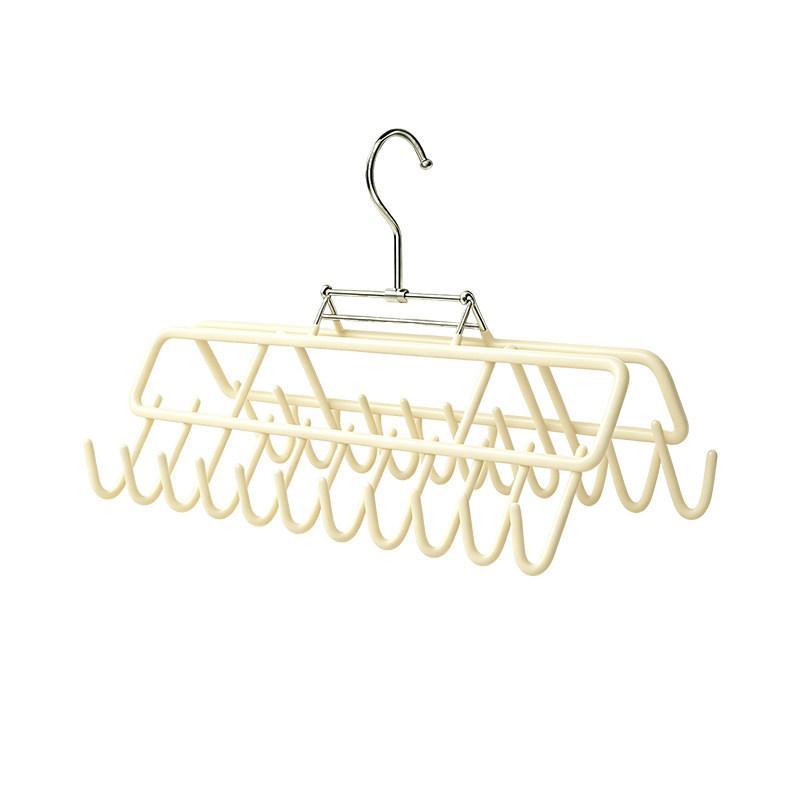 Multifunctional Closet Storage Hanger With 20 Non Slip Hooks Perfect For Organizing Bras Ties Belts Saving Wardrobe Space