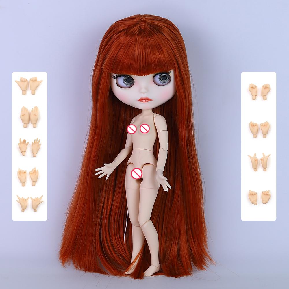 ICY DBS Κούκλα Blyth Αρθρωτό Σώμα 30CM Κούκλα BJD Λευκό Γυαλιστερό Πρόσωπο και Ματ Πρόσωπο με Επιπλέον Χέρια AB και Πάνελ 1/6 DIY Μοντέρνα Κούκλα