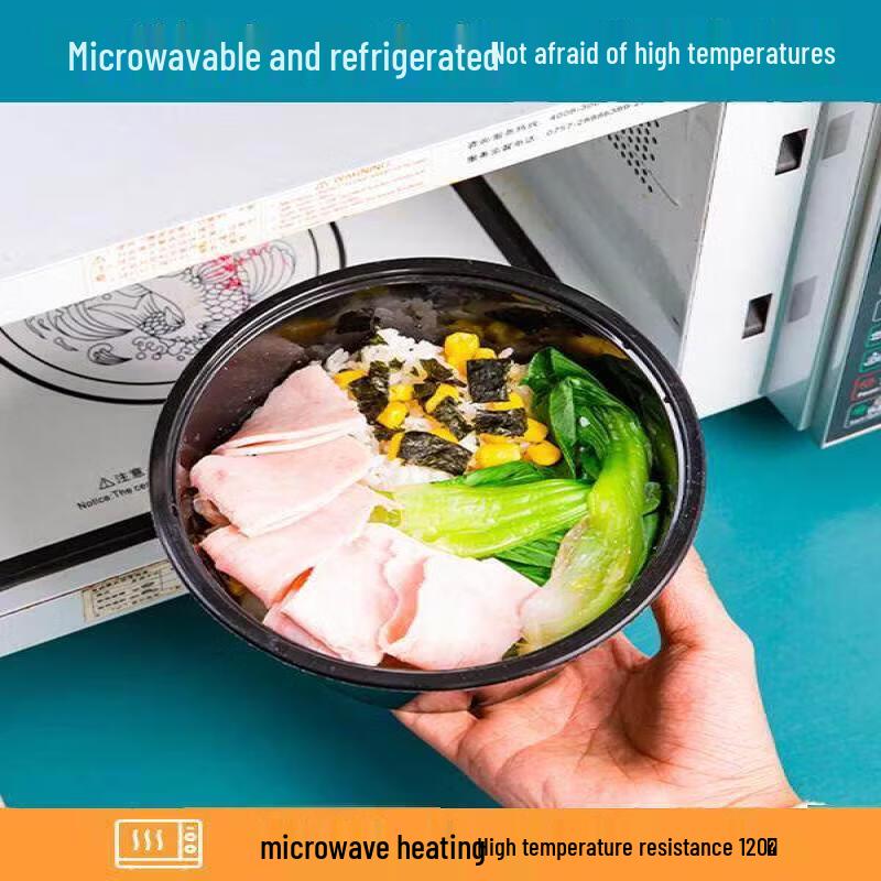 Disposable Transparent Plastic Round Takeaway Bowl